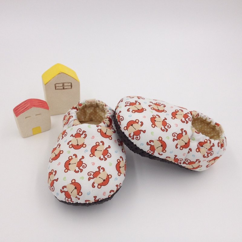 QQ monkey - toddler shoes / baby shoes / baby shoes - Baby Shoes - Cotton & Hemp Orange