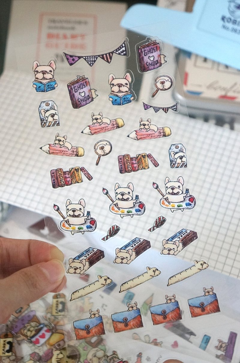 Transparent stickers - Fighting paper room - Stickers - Waterproof Material Transparent