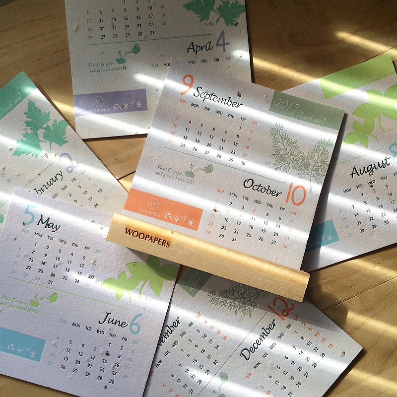{79 fold free} [new] 2017 time seed calendar calendar calendar - Calendars - Paper 
