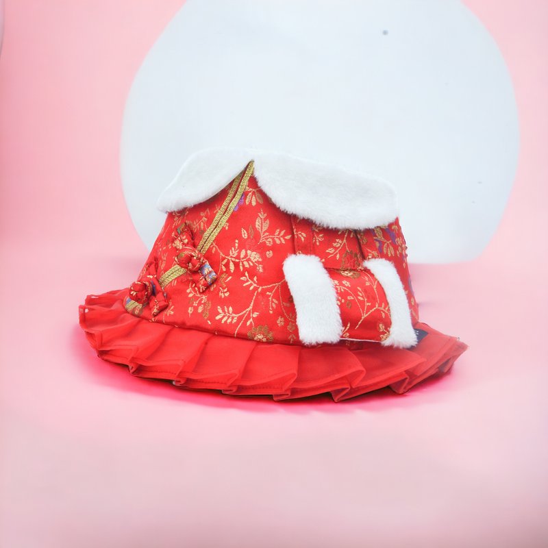 【MOMOJI】Pet Bib | Festival CNY | Jade - Clothing & Accessories - Polyester Red