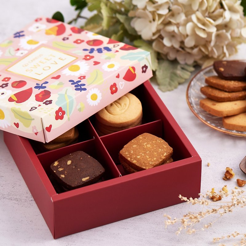 【Xihan'er】Handmade Biscuit Gift Box I Encounter among Flowers - Handmade Cookies - Fresh Ingredients 
