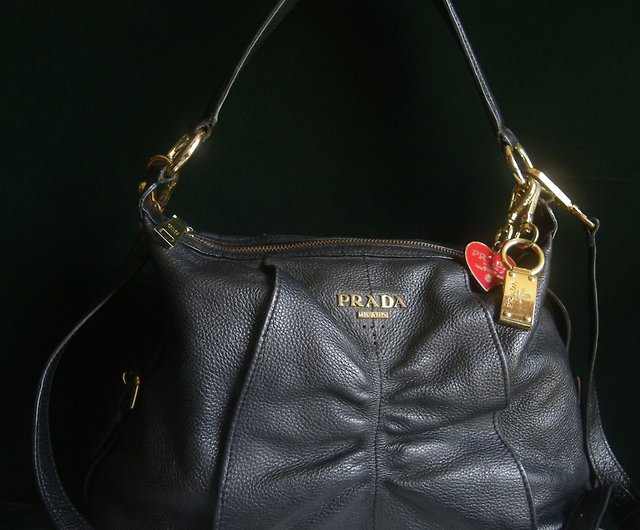 OLD-TIME] Early second-hand old bags Italian-made PRADA leather