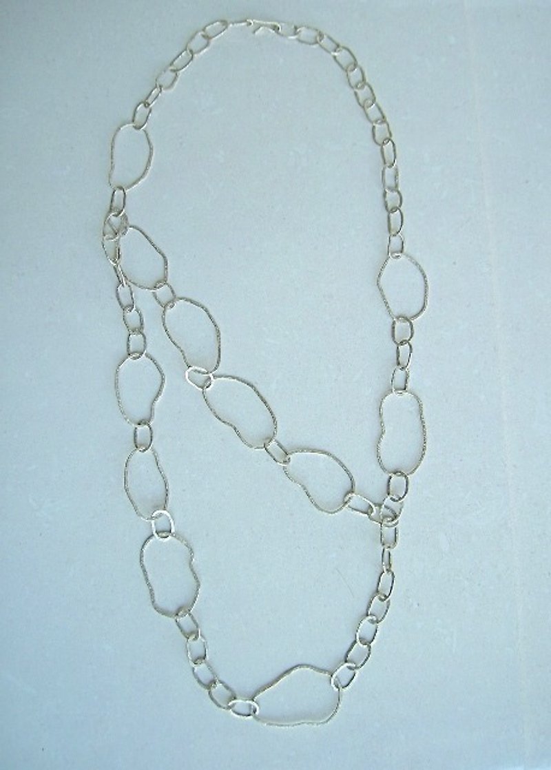 Silver long necklace L - Long Necklaces - Silver Silver