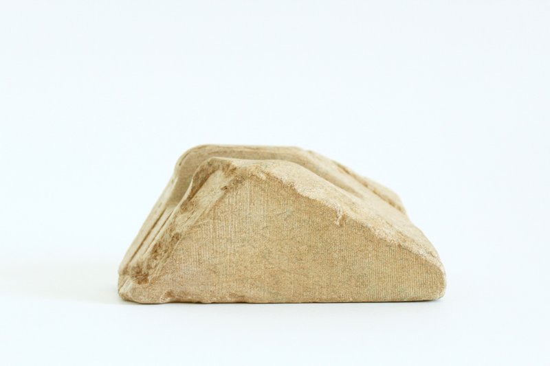 柘02-手工雕鑿 平板電腦座 iPad座 Tablet座 - 文件夾/資料夾 - 石頭 橘色