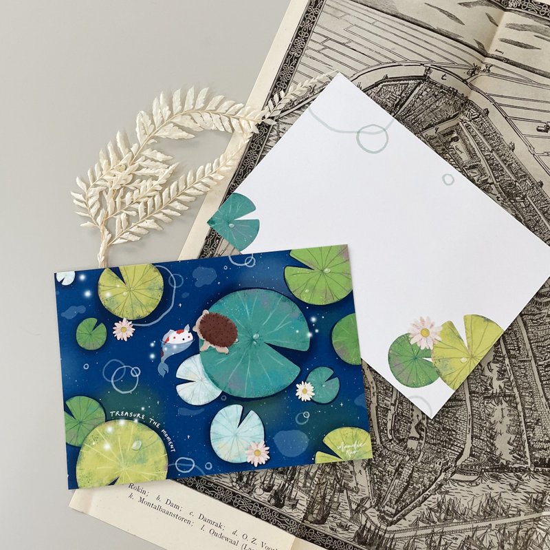 Moment of Encounter - Mandie's Postcard - การ์ด/โปสการ์ด - กระดาษ สีน้ำเงิน