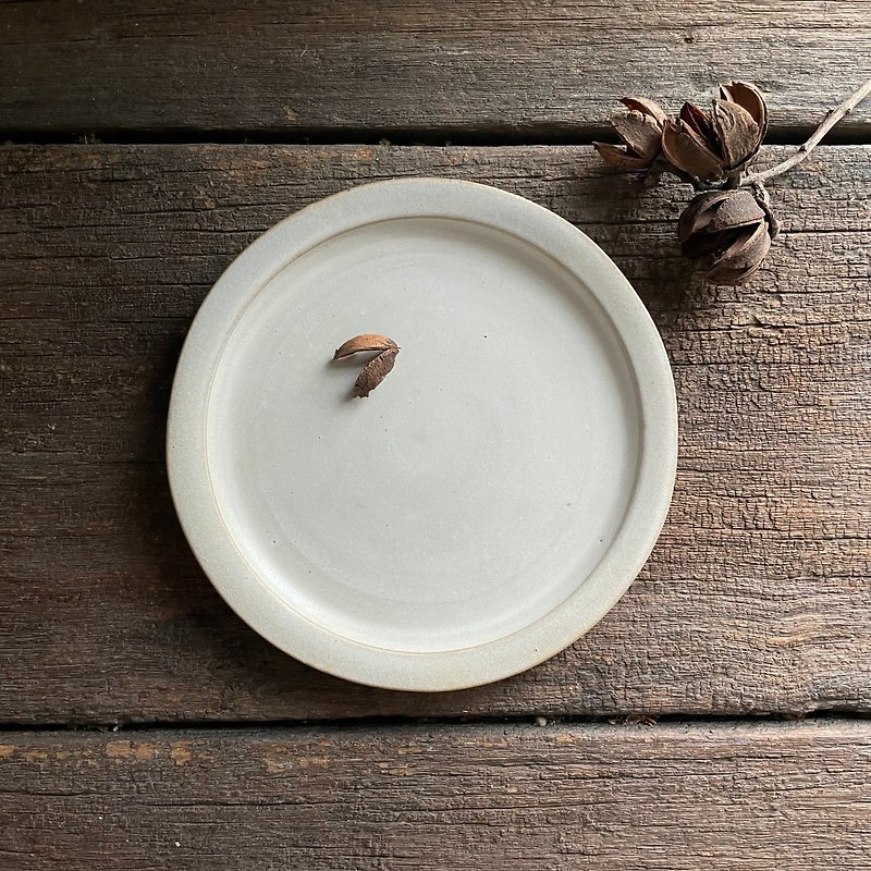 Zero series—round flat plate - Plates & Trays - Pottery White