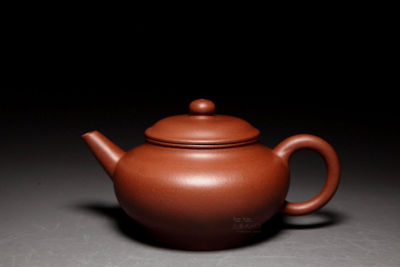 【Shuiping 6】Long Shan Tang - Exquisite Collection Series - Pure Handmade Wenge Old Zi Ni 170cc - ถ้วย - ดินเผา สีแดง