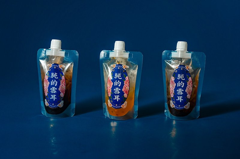 Combination pack* 3 flavors of pure snow fungus [longan and red dates/mulberry/original] white fungus drink - Health Foods - Fresh Ingredients Blue