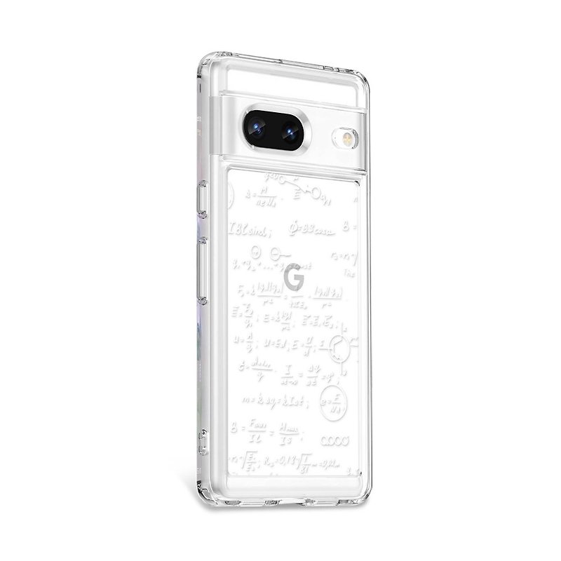 Google Pixel 8/7 series embossed shock-proof dual-material mobile phone case-Equation - เคส/ซองมือถือ - วัสดุอื่นๆ หลากหลายสี