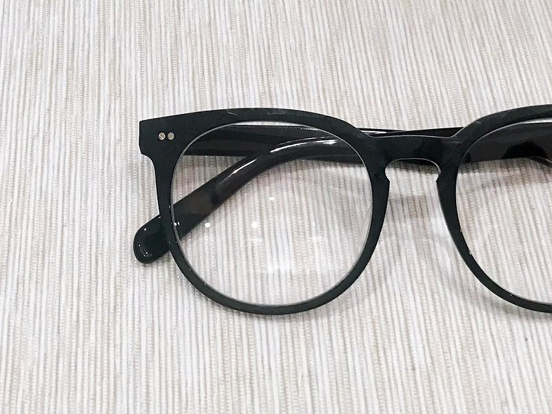 大圓形玳瑁色復古眼鏡框日本手造 - 眼鏡/眼鏡框 - 其他材質 咖啡色