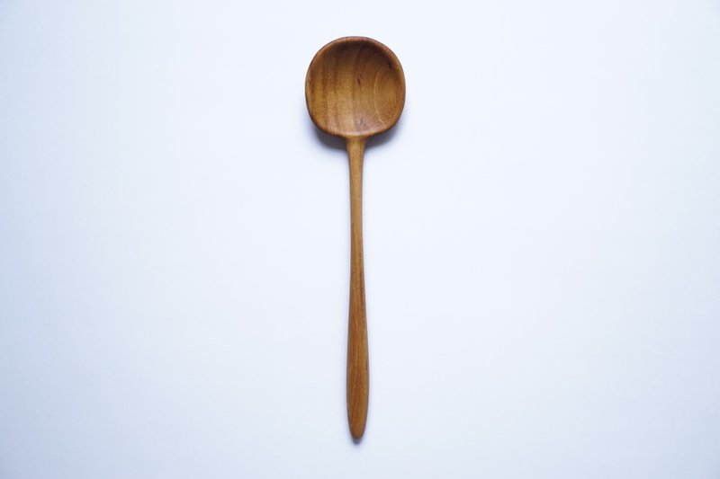 Wooden Soup Spoon, Teak - ช้อนส้อม - ไม้ สีนำ้ตาล