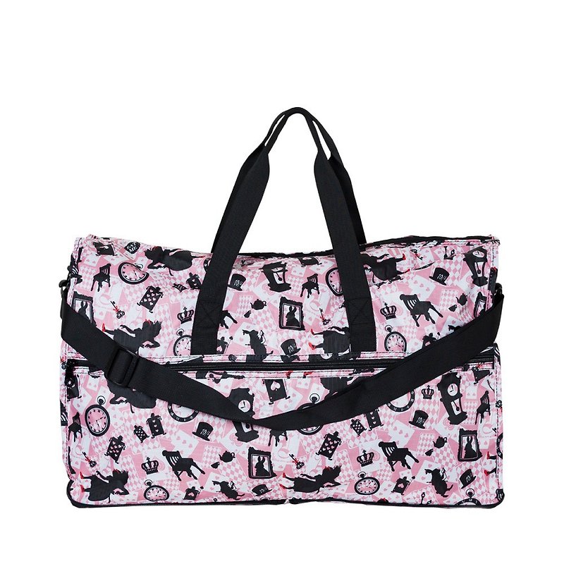 [HAPI+TAS] Japan Original Authorized Folding Travel Bag (Large) - Pink Boston - กระเป๋าเดินทาง/ผ้าคลุม - เส้นใยสังเคราะห์ สึชมพู