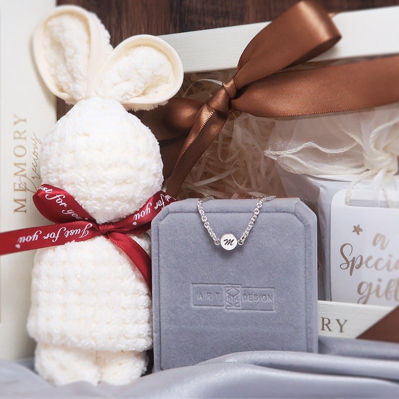 純銀可刻字 彌月禮盒 簡約圓形 兒童手鍊 寶寶手鍊 客製化禮物 - 彌月禮盒 - 純銀 銀色