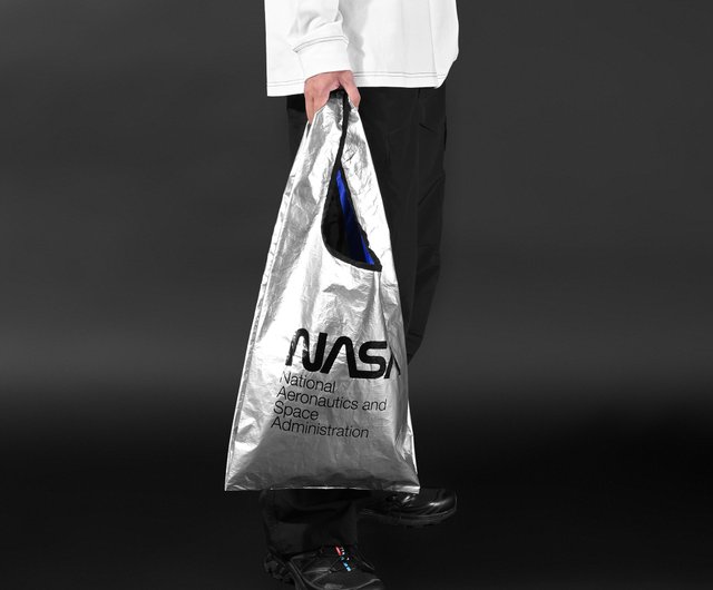 NASA 折りたたみエコバッグシルバー - ショップ Fyber Forma