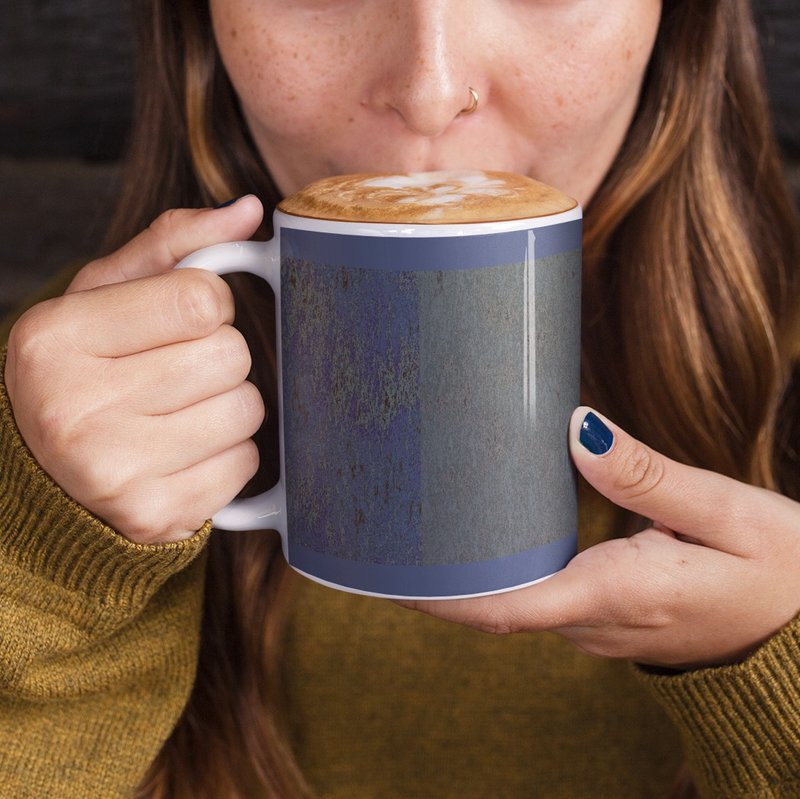 Into The Midnight Ceramic 248ml Coffee Cup Mug - 咖啡杯/馬克杯 - 其他材質 藍色