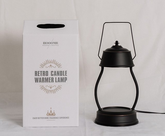 Black Hurricane Lantern Candle Warmer