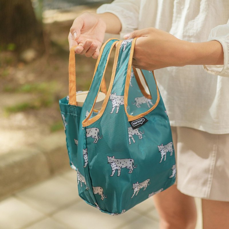 tsan-tsan bag- TTB028 - กระเป๋าถือ - เส้นใยสังเคราะห์ สีเขียว