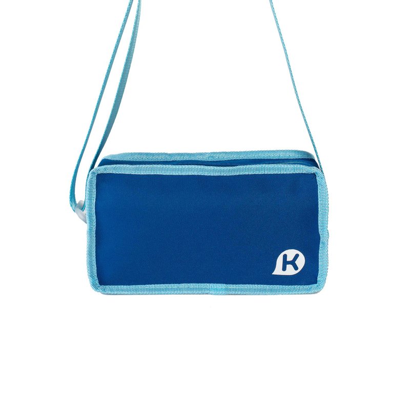 WEEKEND Series Cube Crossbody Bag - Blue - กระเป๋าแมสเซนเจอร์ - เส้นใยสังเคราะห์ สีน้ำเงิน