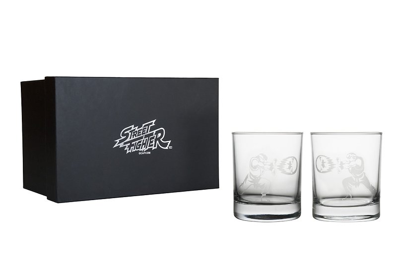 Ryu vs Ken hadouken whiskey set (Street Fighter series) - Bar Glasses & Drinkware - Glass 