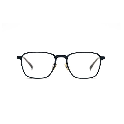 框框 2ND FRAME 輕量小顏不鏽鋼塑鋼方框眼鏡-經典黑∣禮物