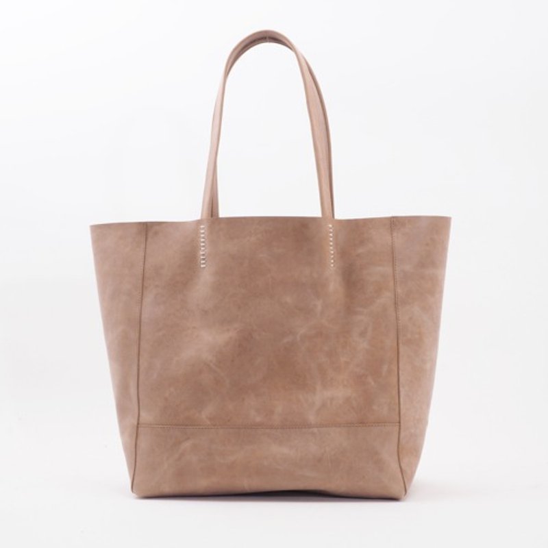 cowleather machi L tote / Cowhide / Italian tannin / T027 - กระเป๋าถือ - หนังแท้ 