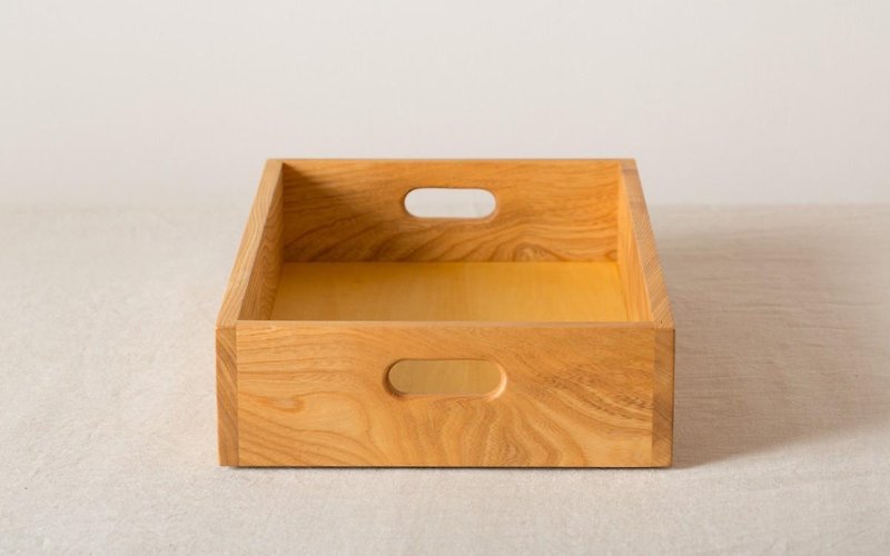 【別注オリジナルサイズ２個セット】木のスタッキングボックス - 其他家具 - 木頭 卡其色
