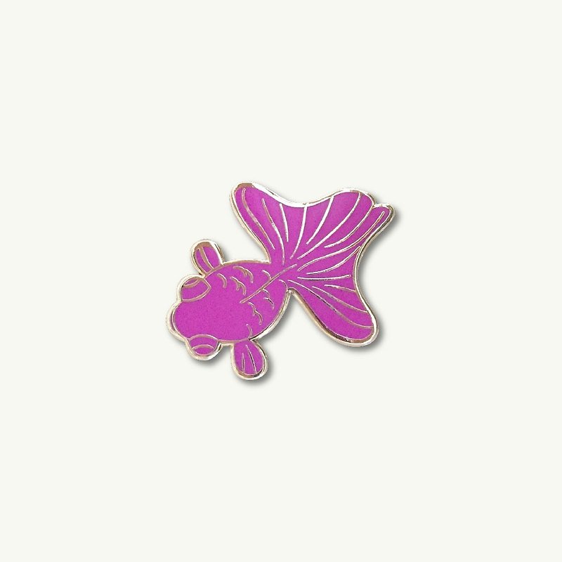 Pink Goldfish Pin - Brooches - Other Metals Pink