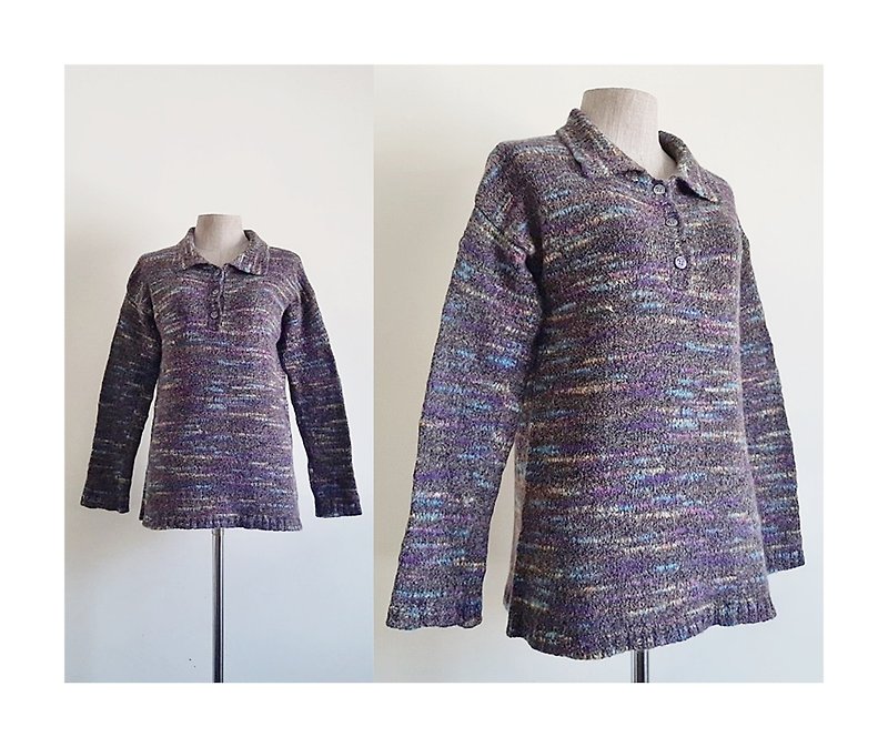 MARIELLA BURANI ヴィンテージ レインボー ウール ニット セーター - ニット・セーター - その他の素材 多色