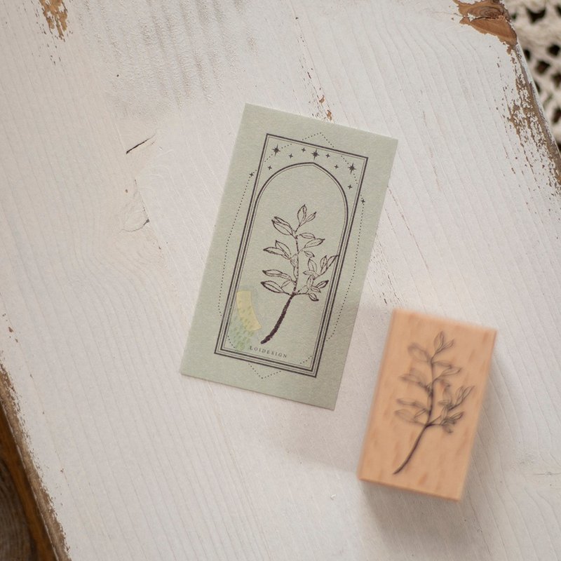 Camphor Leaf - Recorded the Sweet Series Stamp - ตราปั๊ม/สแตมป์/หมึก - ไม้ 
