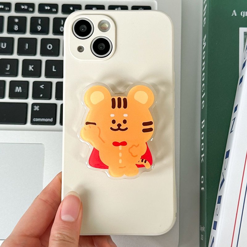 Tiger grip smartphone acrylic smart tok - 手機配件 - 壓克力 橘色