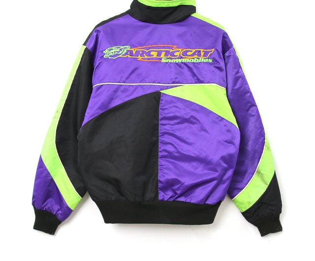 green snowmobile jacket