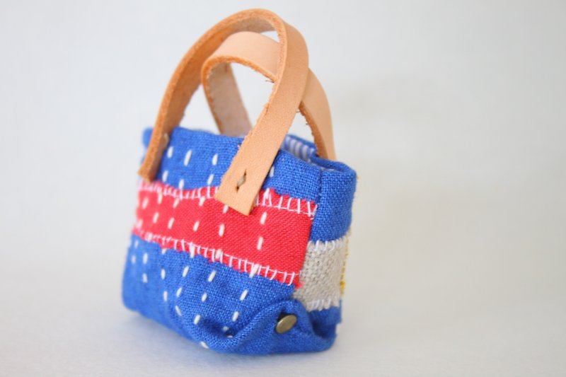 mini collage bag - Items for Display - Cotton & Hemp Blue