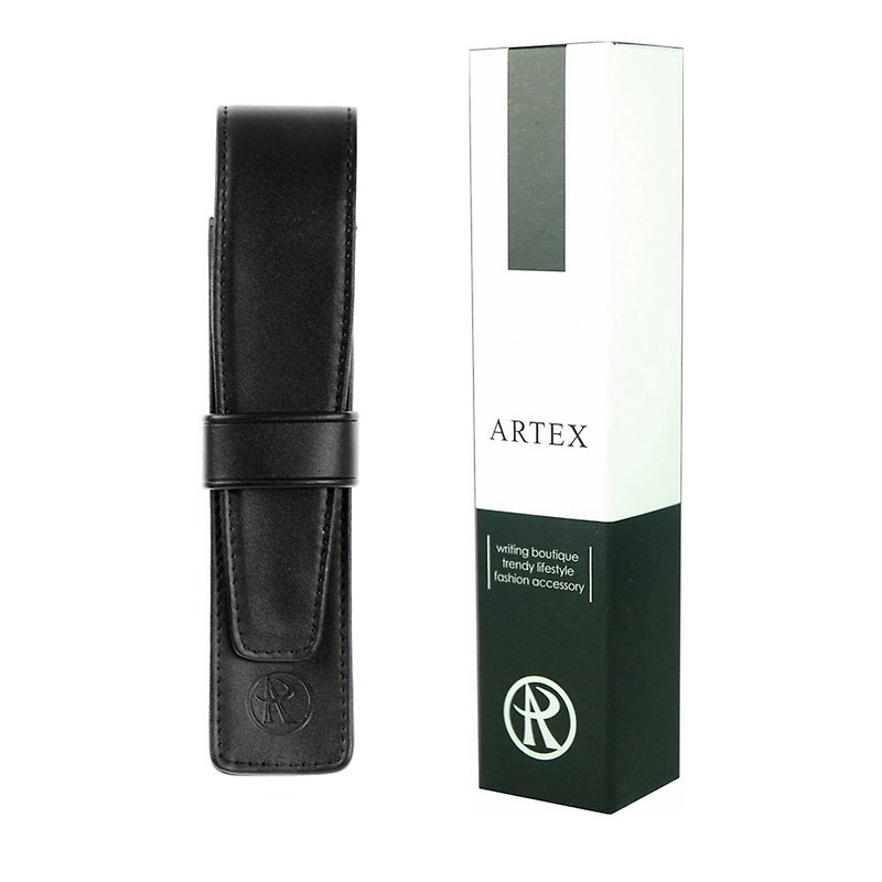 ARTEX Leather Pen Black - กล่องดินสอ/ถุงดินสอ - หนังแท้ สีดำ