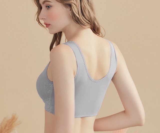 Ultra-elastic, moisturizing and honey-free bra breast enhancement bra-fog  gray - Shop Delicate Touch Women's Underwear - Pinkoi