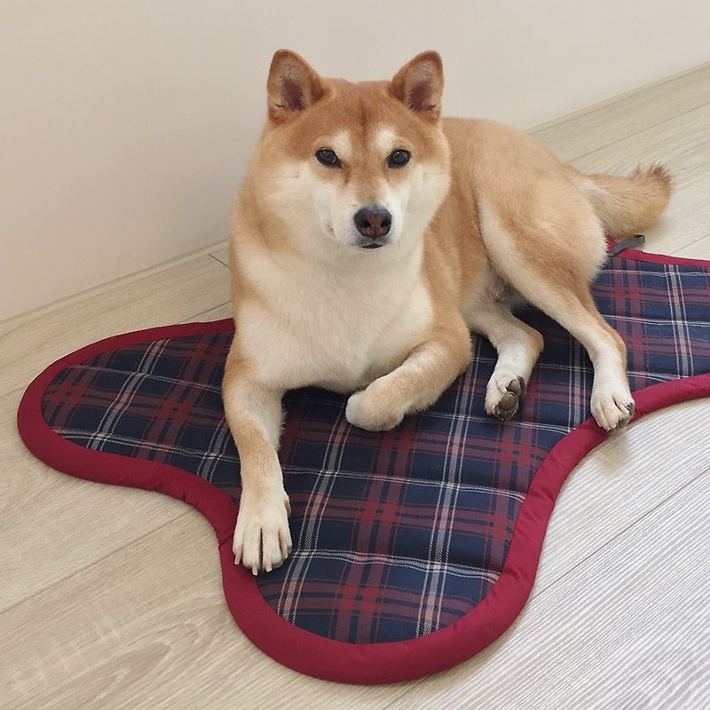 狗狗-時尚寵物墊(格子) - 寵物床墊/床褥 - 棉．麻 藍色