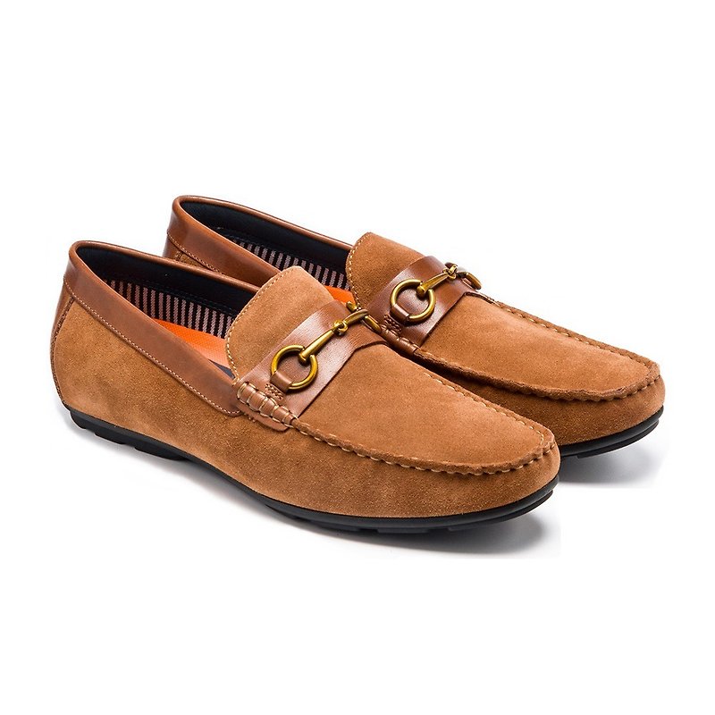 Leather Comfortable Casual Loafers 23403-1 Brown - รองเท้าลำลองผู้ชาย - หนังแท้ 