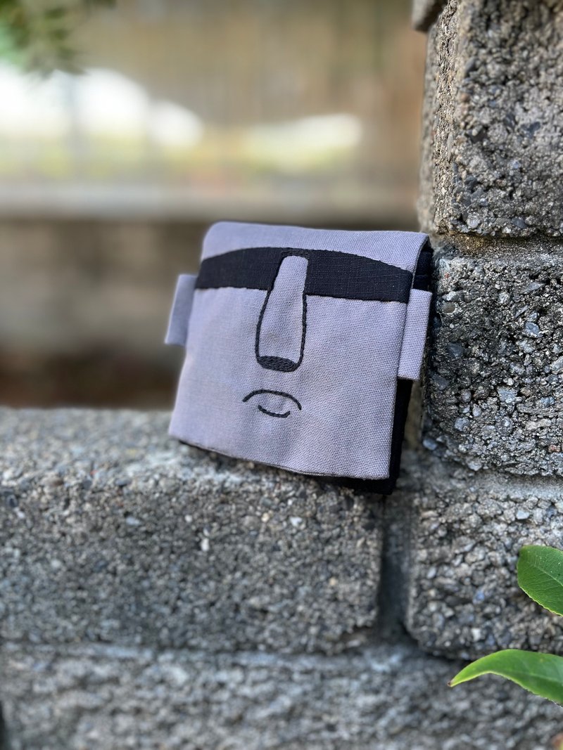 Moai dried bean short clip - Wallets - Cotton & Hemp 