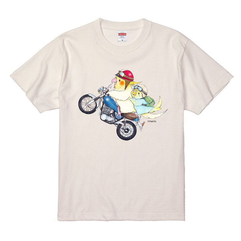 Cockatiel, Budgerigar and SR　T-shirt - Women's T-Shirts - Cotton & Hemp 