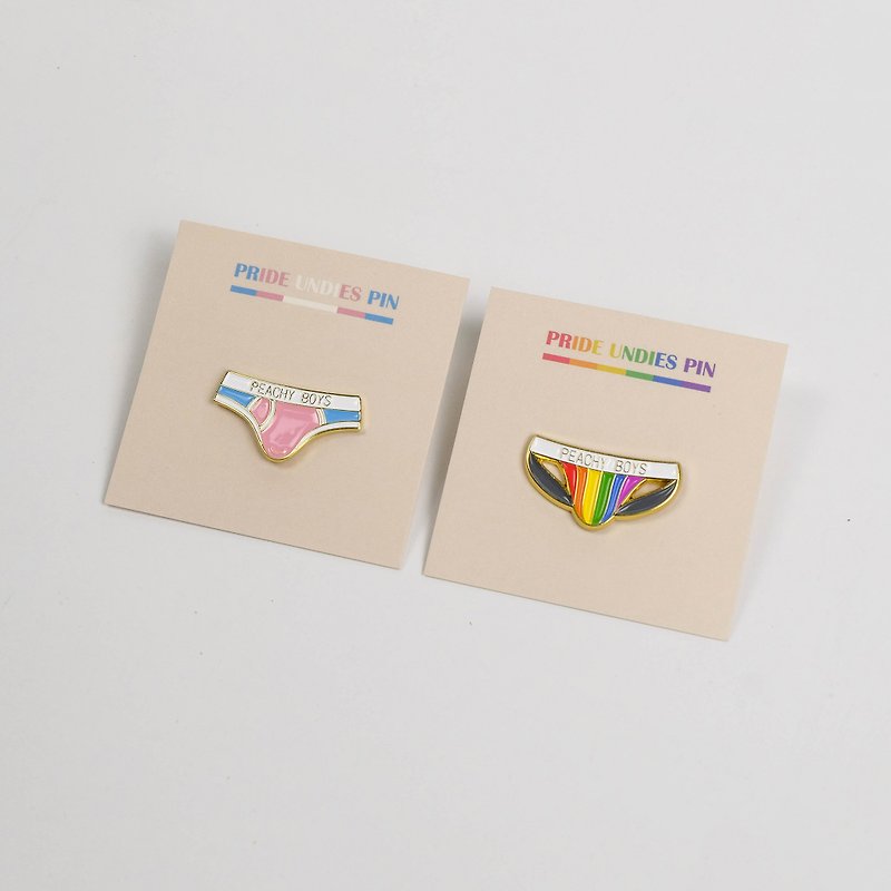 Rainbow panty badge - Badges & Pins - Other Metals Multicolor