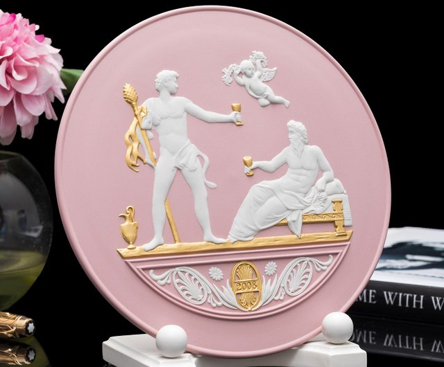 英国製ウェッジウッド レア 2008ピンクジャスパー レリーフ 年次