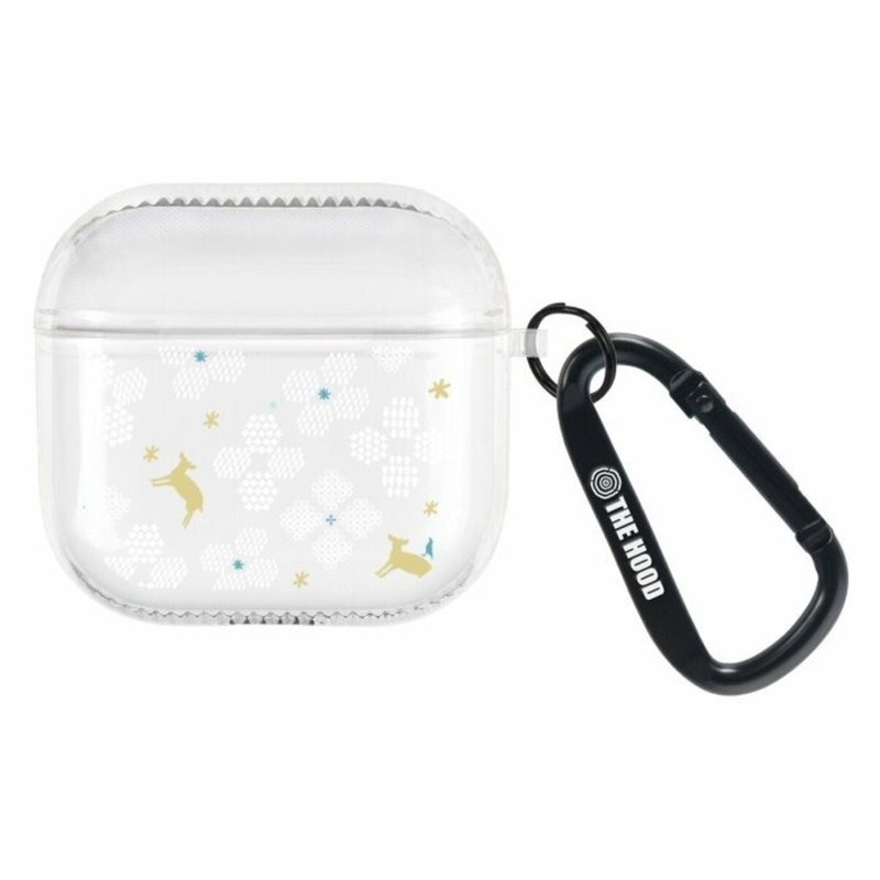 【預購】印花樂 AirPods防摔保護殼(附扣環)/花開原野/透白 - AirPods/耳機保護套 - 其他材質 透明