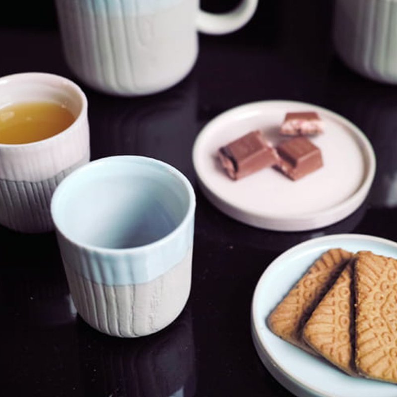 MU / 茶杯(雲朵) - 二入 - 水瓶/水壺 - 瓷 多色