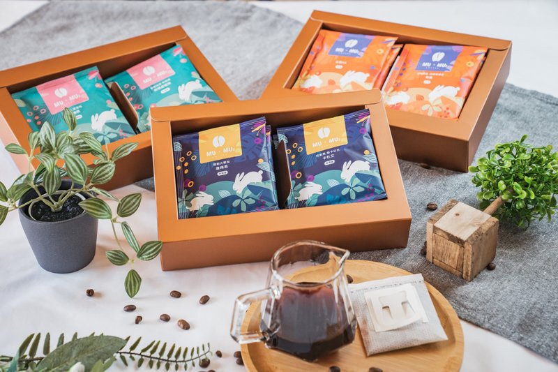 【MUMU2 coffee】Hee Rabbit Gift Box 8pcs | Single Flavor - กาแฟ - อาหารสด ขาว