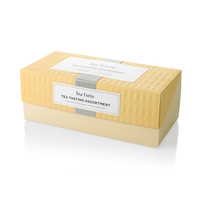 Tea Forte 20 Pyramid Silk Tea Bags Gift Box- Tea Collection - Tea - Fresh Ingredients 