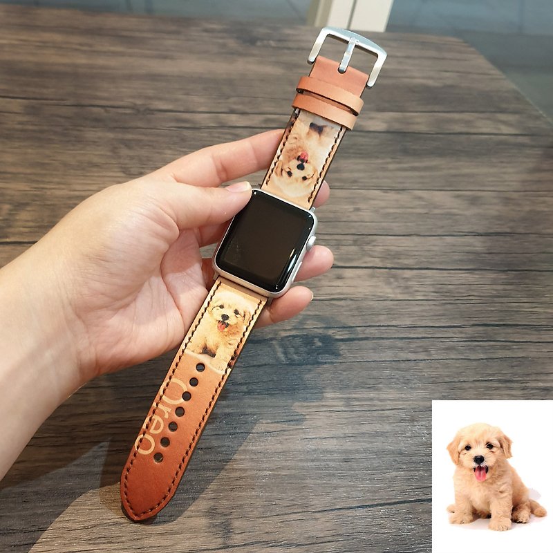 Custom Pet Band For Apple Watch series 5,4,3,2,1 - Watchbands - Genuine Leather 