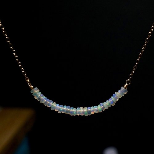 ITS jewelry ITS-N111【14KGF・10月誕生石・Opal・歐泊】項鍊1條。