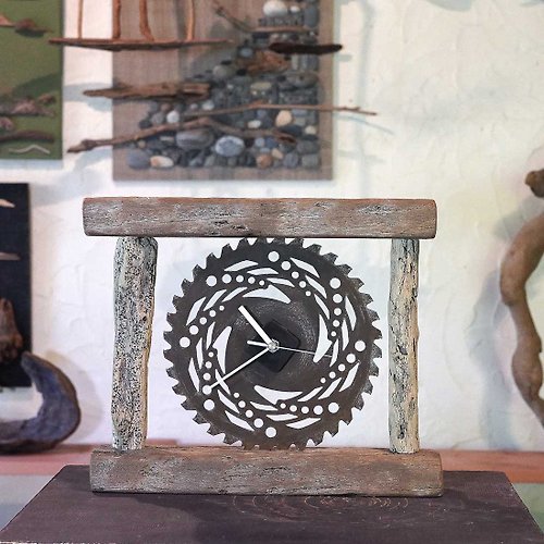 driftwoodartdesign お部屋にビンテージスタイルの心地良い時間 流木の時計, 置き時計、掛け時計、１5