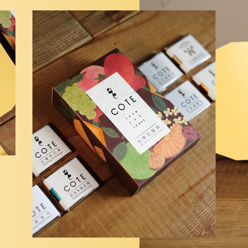 [COTE Flower and Fruit Tea Chocolate]_Eat Taiwan Flower and Fruit Tea (8 pieces) - Chocolate - Fresh Ingredients 