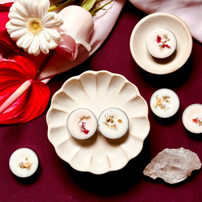 【Winter Solstice Limited Edition】Winter Solstice Healing Candlelight Set - เทียน/เชิงเทียน - ขี้ผึ้ง ขาว