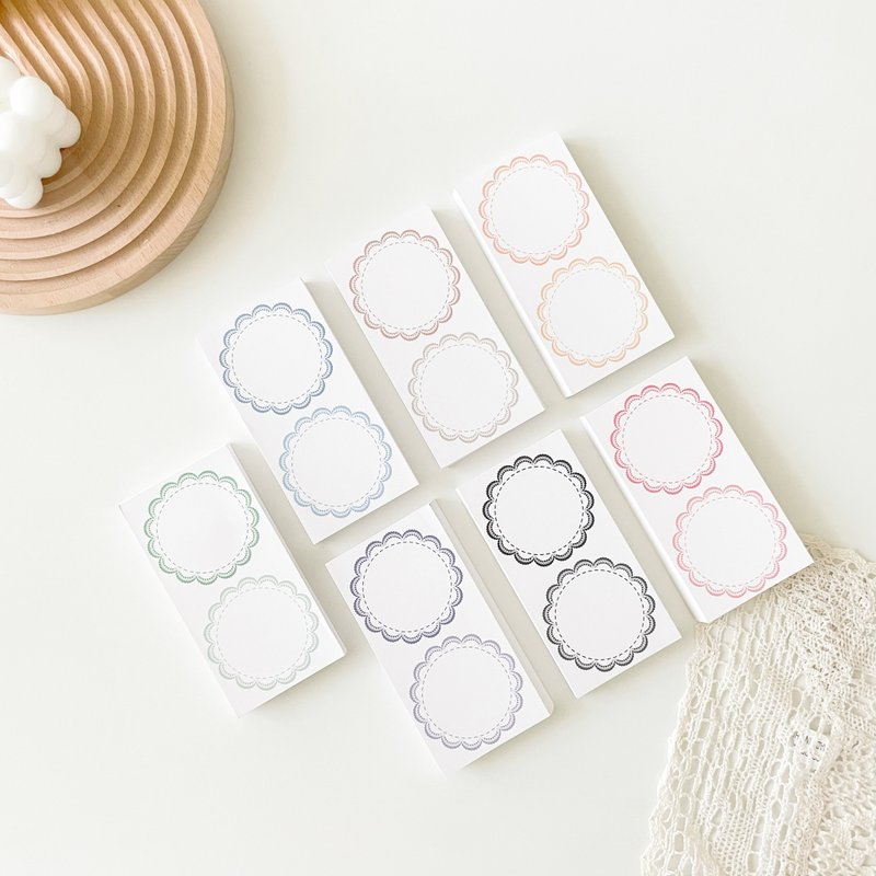 Original round frame paper - 便條紙/便利貼 - 紙 
